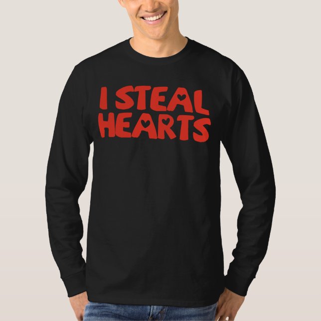 T-shirt I Steal Hearts Baby Boy Valentines Day Toddler  1 (Devant)