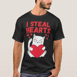 T-shirt I Steal Hearts Chat adorable Bébé adoré Garçon Val
