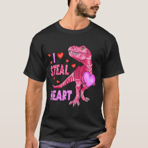 T-shirt I Steal Hearts Dinosaur Enfants Garçons Saint Vale