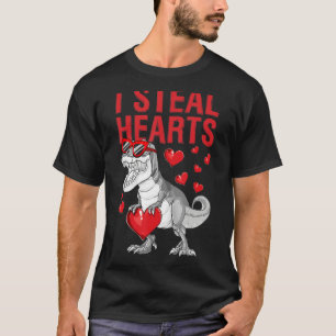 T-shirt I Steal Hearts Rex Dino mignonne Baby Boy Valentin