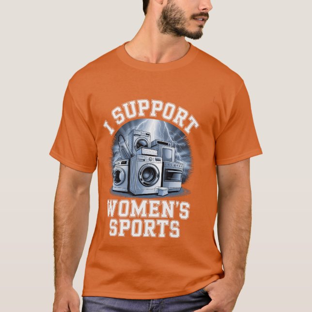 T-shirt I Support Womens Sports Unwearable Aduld Humor Boo (Devant)