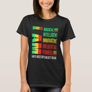 T-shirt I Sur My Ancestors Braconnage Dream Black History 