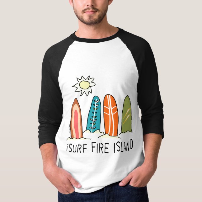 T-shirt I Surf Fire Island (Devant)