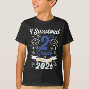 T-shirt I Survie En 2e Classe De 2021 Deuxième Classe