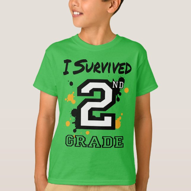 T-shirt I Survive 2e année (Devant)