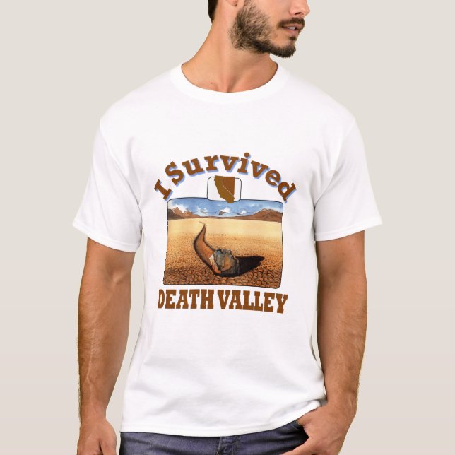 T-shirt I Survive Death Valley, Californie/Nevada (Devant)