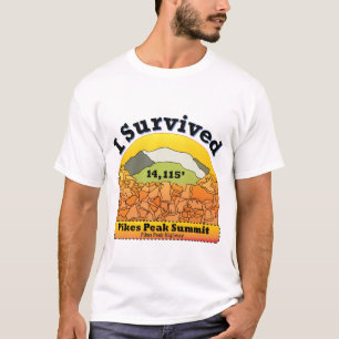 T-shirt I Survive Pikes Peak Summit, Colorado