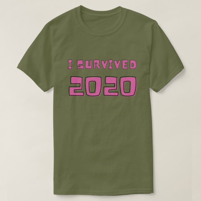 T-shirt I Survived 2020 (Design devant)
