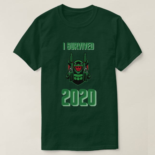 T-shirt I Survived 2020 (Design devant)