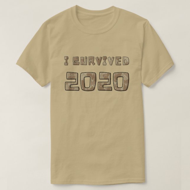 T-shirt I Survived 2020 (Design devant)