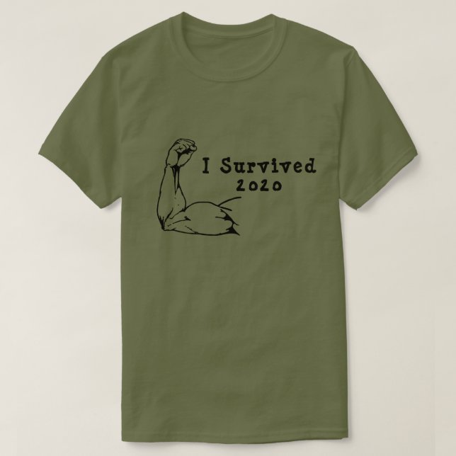T-shirt I Survived 2020 (Design devant)