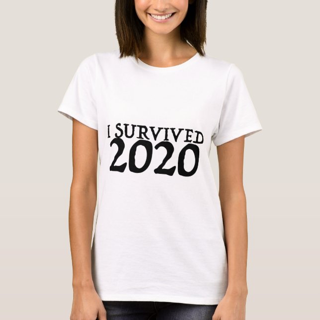 T-shirt I Survived 2020 (Devant)