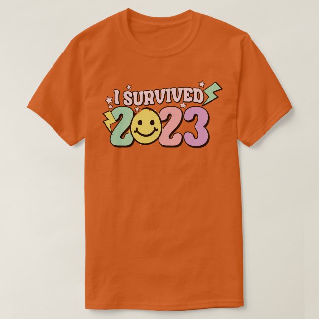 T-shirt I Survived 2023 (Design devant)