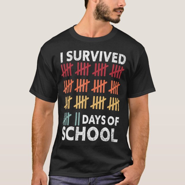 T-shirt I Survived 67 Days Of School Funny 67 Counting Mat (Devant)