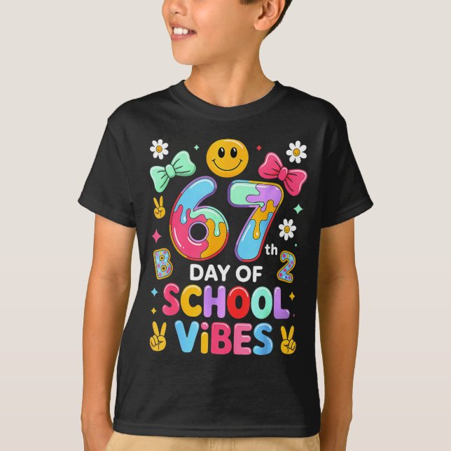 T-shirt I Survived 67 Days Of School Funny 67 Teachers Stu (Devant)
