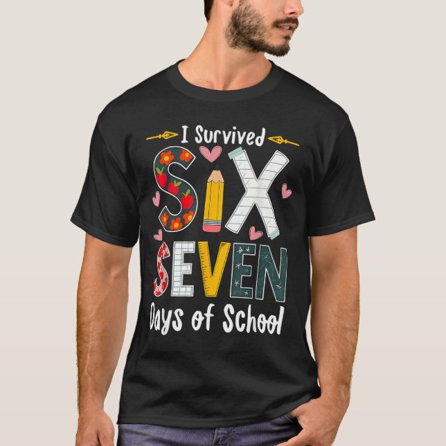 T-shirt I Survived 67 Days Of School Funny 67 Teachers Stu (Devant)