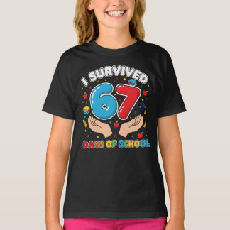 T-shirt I Survived 67 Days of School Teachers Students T-S
