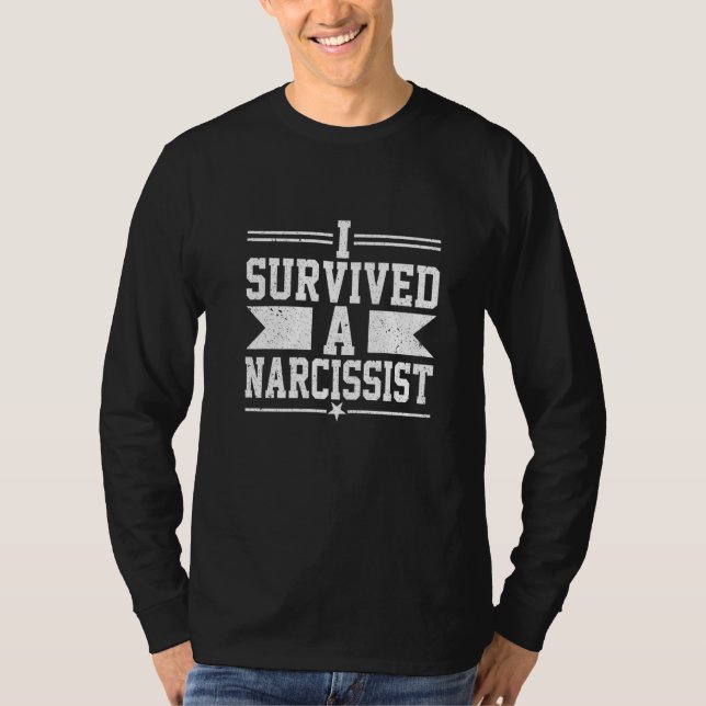 T-shirt I Survived A Narcissist  Divorced Divorce Men Wome (Devant)