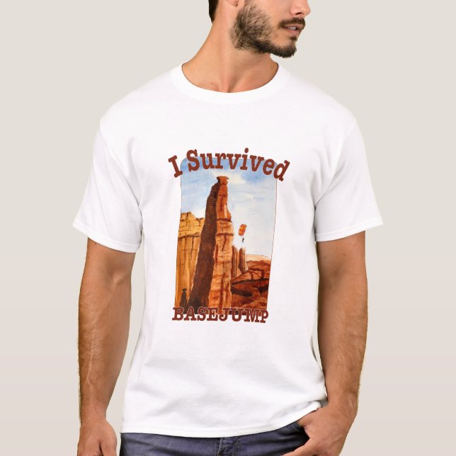 T-shirt I Survived BASE sauter (Devant)