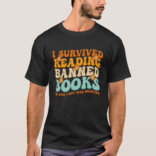 T-shirt I Survived Lecture Interdite Livres Bookaholic 1 (Devant)