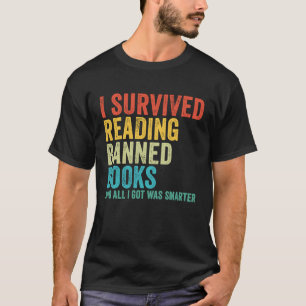 T-shirt I Survived Lecture Interdite Livres Librairie Livr