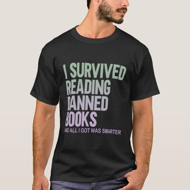 T-shirt I Survived Lecture Interdite Livres Livre Bookahol (Devant)