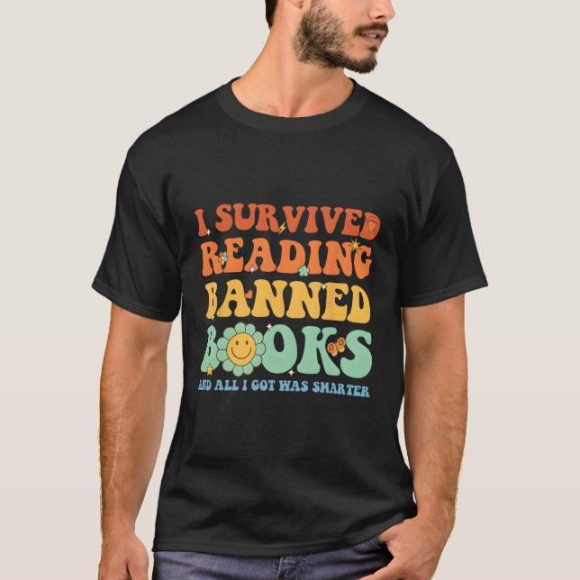 T-shirt I Survived Lecture Interdite Livres Livre Bookahol (Devant)