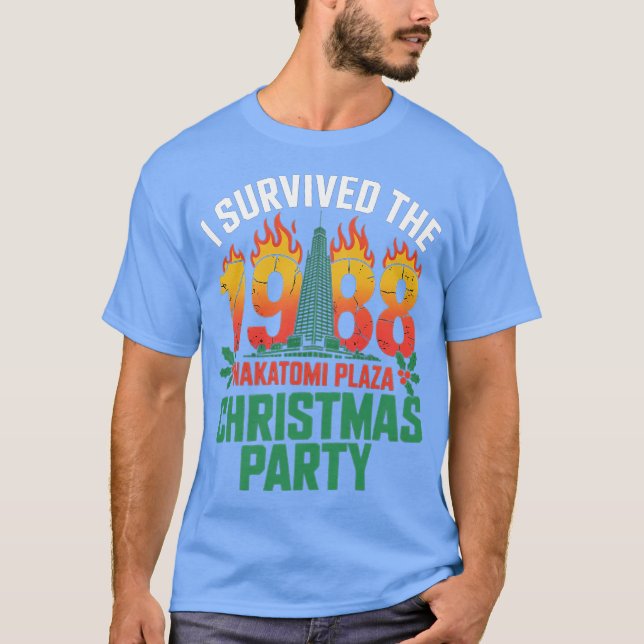 T-shirt I Survived the 1988 Nakatomi Plaza Christmas Party (Devant)
