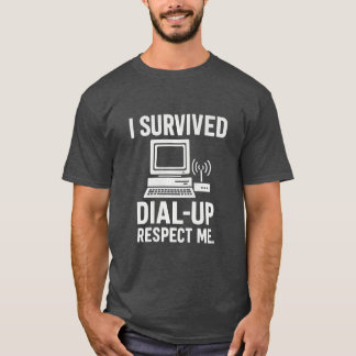 T-shirt i Surviving Dial Up Vintage Tech Throwback Premium