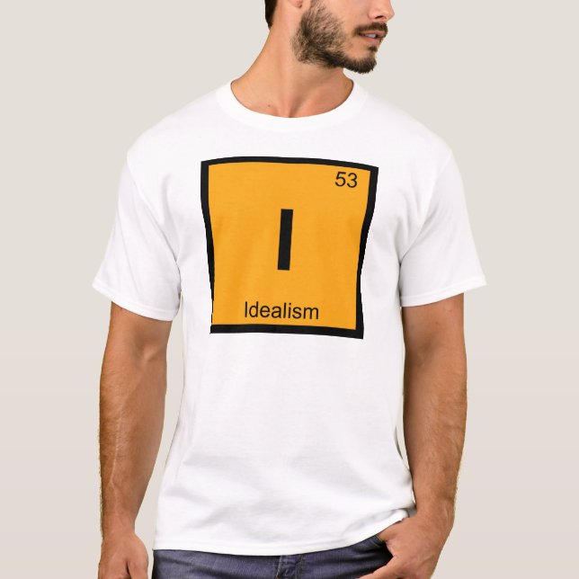 T-shirt I - Tableau périodique de chimie de philosophie (Devant)
