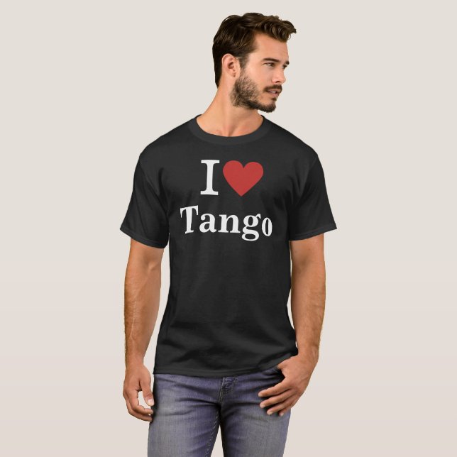 T-shirt I ❤️ Tango CUSTOM Hommes (Devant entier)