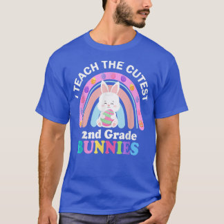 T-shirt I Teach The Cutest 2nd Grade Bunnie Teacher Easte