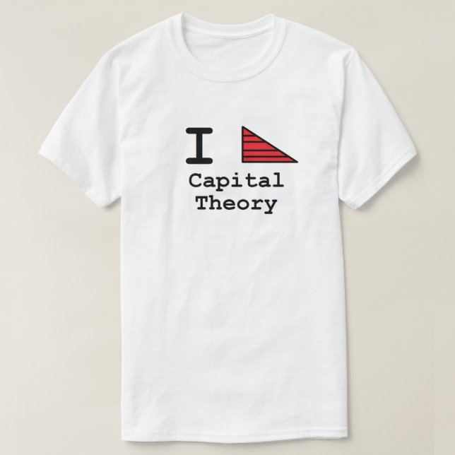 T-shirt I théorie capitale de coeur (Hayek) (Design devant)