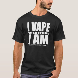T-shirt I VAPE donc JE SUIS - la lettre blanche