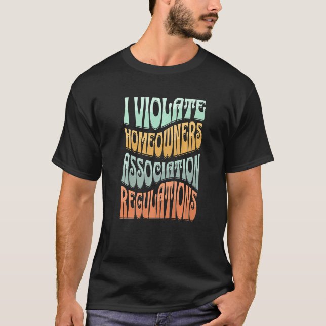 T-shirt I Violer les lignes directrices de l'Association d (Devant)