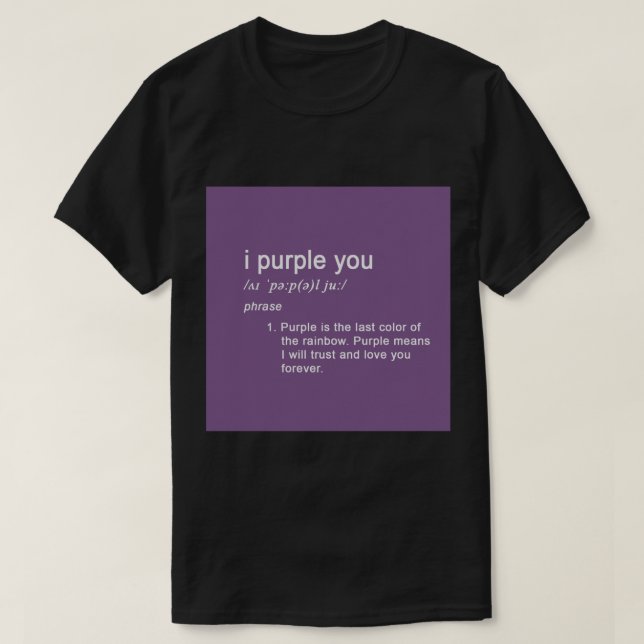 T-shirt i violet vous Sticker (Design devant)