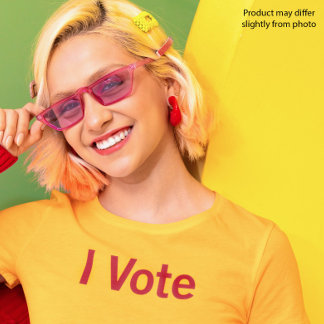 T-shirt I Vote - Texte rouge