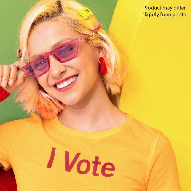 T-shirt I Vote - Texte rouge (Créateur téléchargé)