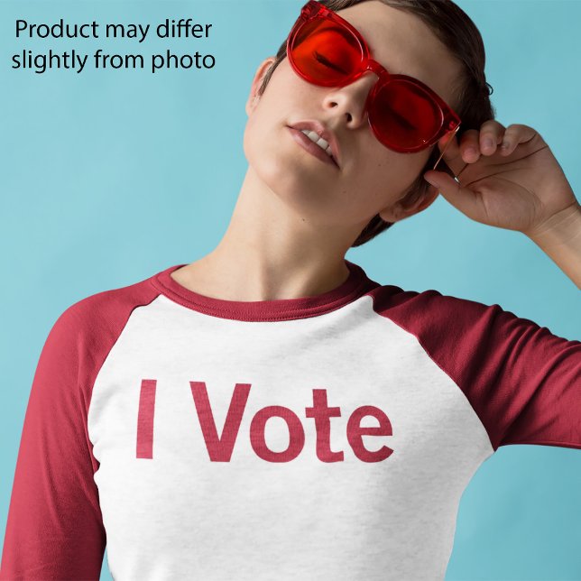 T-shirt I Vote - Texte rouge (Créateur téléchargé)