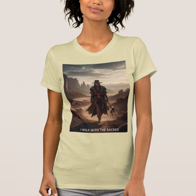 T-shirt I Walk With The Sacred Spiritual Journey Art (Devant)