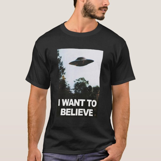 T-shirt I want to believe (Devant)