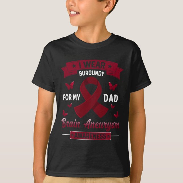 T-shirt I Wear Burgundy (Devant)