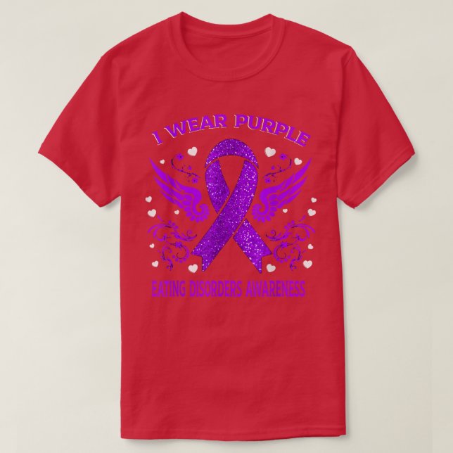 T-shirt I Wear For Eating Disorders Awareness  (Design devant)