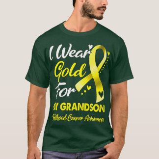 T-shirt I Wear Gold For My Grandson Childhood Cancer Aware