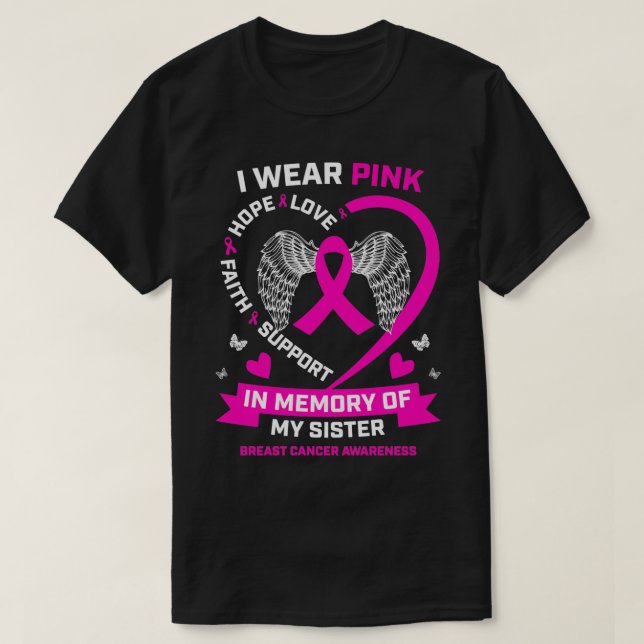 T-shirt I Wear Pink (Design devant)