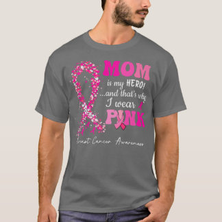 T-shirt I Wear Pink For My Mom Breast Cancer Awareness Pin