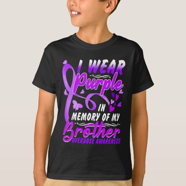 T-shirt I Wear Purple (Devant)