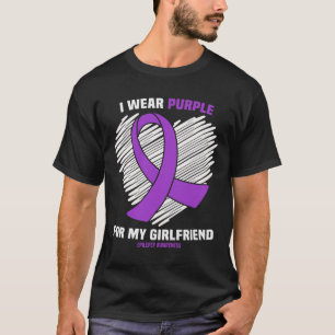 T-shirt I Wear Purple For My Girlfriend Epilepsy Aware