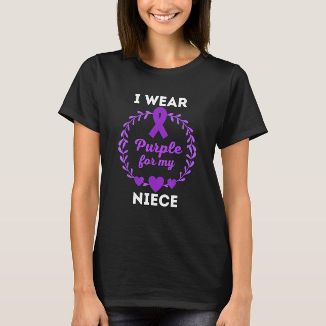 T-shirt I Wear Purple for My Niece Lupus Awareness Month (Devant)