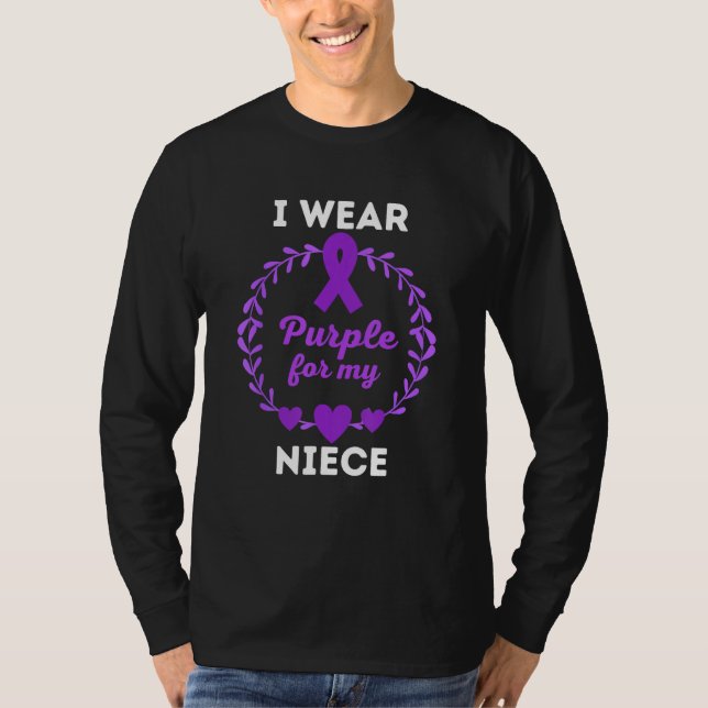 T-shirt I Wear Purple for My Niece Lupus Awareness Month (Devant)